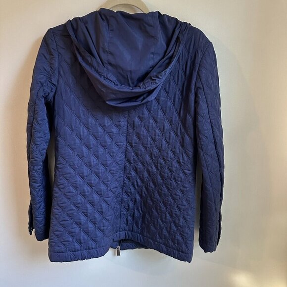 Pinko Coat Womens 6 US Quilted Jacket Removable Hood Heavy Lined Made In Italy - Picture 5 of 10